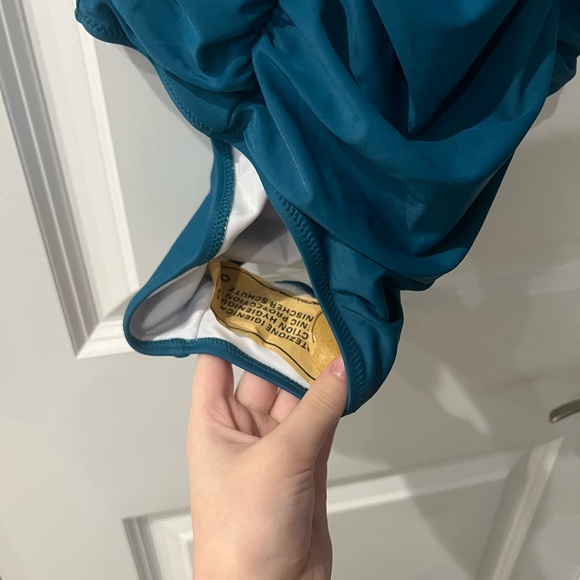 NWT Teal Cupshe Medium One Piece Swimsuit - Picture 3 of 4